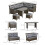 Garden Patio Texteline Folding Chairs Plus Table 2