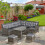 Garden Patio Texteline Folding Chairs Plus Table 5