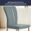 AINPECCA Set of 6 Dinning Chairs High Back PU Blue Grey 3