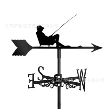 (C19) Rust-Proof Fighter Jet Wind Vane - Perfect For Roof Gardens, Sheds, Residences & Greenhouses | Outdoor Decorative Art Craft For Yards