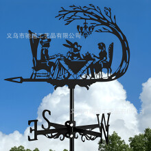 (C30) Rust-Proof Fighter Jet Wind Vane - Perfect For Roof Gardens, Sheds, Residences & Greenhouses | Outdoor Decorative Art Craft For Yards