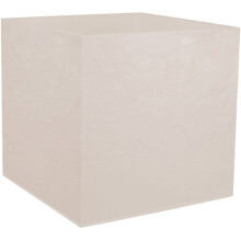 Blumentopf Quadrat 50 cm - EDA - Volcania - 57 L - Innen/Außen - Stein-Dekor - 49,5 x 49,5 x H. 49,5 cm - Beige Kalkstein