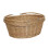 (Unlined) Large Swing Handle Wicker Shopping Basket 2