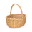 (Red Checked) Full Buff Willow Childs Oval Wicker Shopping Basket 3