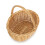 (Red Checked) Full Buff Willow Childs Oval Wicker Shopping Basket 4