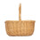 (Red Checked) Full Buff Willow Childs Oval Wicker Shopping Basket 5