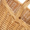 (Red Checked) Full Buff Willow Childs Oval Wicker Shopping Basket 6