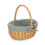 (Unlined) Full Buff Willow Childs Oval Wicker Shopping Basket 1