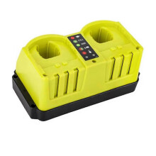 Fast Dual Port Charger for Ryobi 18V 20V Battery Charger 1.5m Power Cord for P102 P103 P105 P107 P108 P200 EU Plug_M