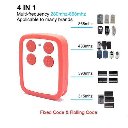 (Light Blue) Multi-Frequency 250-868MHz Copy Remote Control for Rolling Code Garage Door, Shutter & Barrier 2