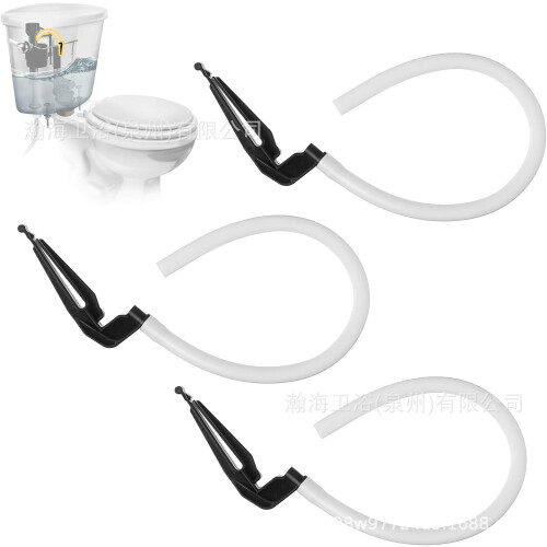 (White) 100, 200, 200A, 400A, 218 Toilet Tank Refill Clamp & Pipe for Multiple Models 1