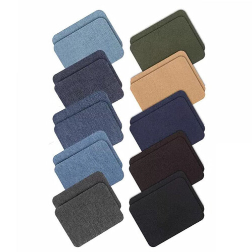 Textil-Reparaturset: 20 Stück Bügelflicken   10 Farben 2