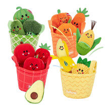 Washable Fabric Plush Toy for Babies Color Sorting Activity with