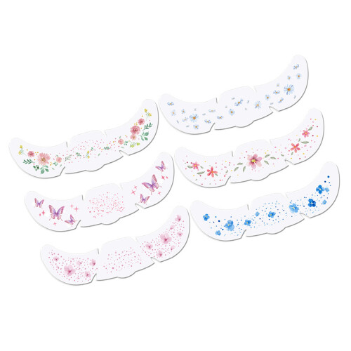 6Pcs Realistic Freckle Face Stickers Flash Glitters Starry-5