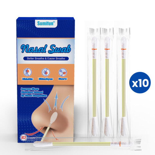 (A) Conjunto de cotonete nasal removível