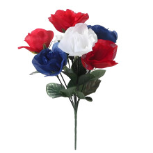 Simulation Flower Patriotic Flower Arrangement For Holiday-Rose
