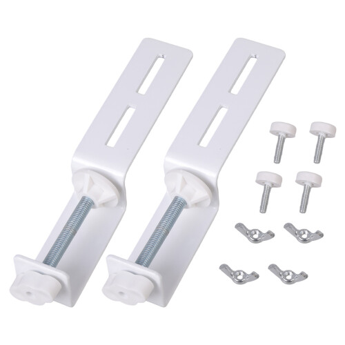 U Shape Pegboard Mounting Brackets High Strength Carbon-White