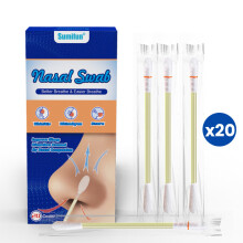 (B) Conjunto de cotonete nasal removível