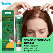 (C) Conjunto de cremes Alopecia Areata Creme Nutricional para Cuidados de Saúde do Couro Cabeludo