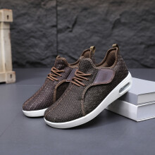 (Olive Brown, 5) Calçados esportivos de malha respirável masculino – Sapatos de caminhada leves e com alça ajustável adequados