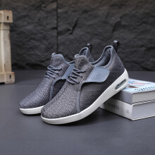 (Dark Gray, 8) Calçados esportivos de malha respirável masculino – Sapatos de caminhada leves e com alça ajustável adequados