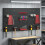 Homcom HOMCOM 28 Pcs Wall-Mounted Pegboard with Hooks and Storage Shelves 1