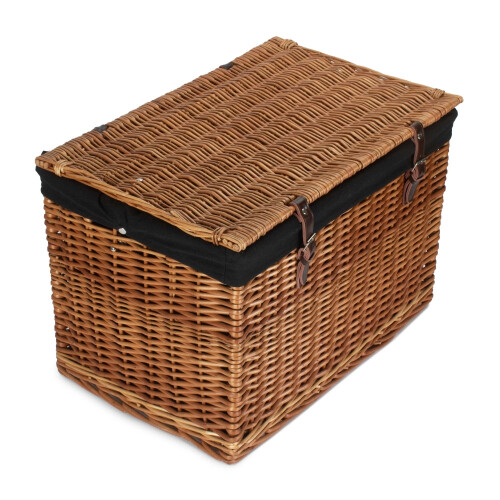 (Garden Rose) 60cm Double Steamed Wicker Storage Basket 1