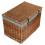 (Black) 60cm Double Steamed Wicker Storage Basket 7