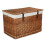 (Navy) 60cm Double Steamed Wicker Storage Basket 17