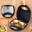 (Triangle, US Standard) Stainless Steel Triangle Sandwich Maker, Double-Sided Heating, Home BBQ Multifunctional 2