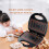 (Triangle, US Standard) Stainless Steel Triangle Sandwich Maker, Double-Sided Heating, Home BBQ Multifunctional 4