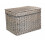 (Unlined) 58cm Antique Wash Wicker Storage Basket 9