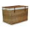 (Grey) Large Light Steamed Wicker Storage Basket 4