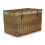 (Blue) Large Light Steamed Wicker Storage Basket 5
