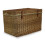 (Unlined) Large Light Steamed Wicker Storage Basket 6