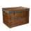 (White) Large Light Steamed Wicker Storage Basket 13
