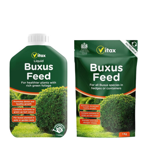 Vitax Vitax Buxus Feed Granular 1kg and Liquid 1L Set