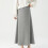 Long Maternity Skirt Multiple Size For Pregnancy-light gray M 5
