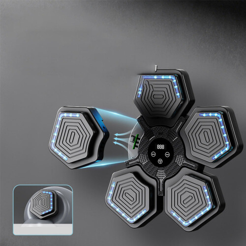 Smart Music Boxing Machine: Bluetooth, Einstellbare Geschwindigkeit für wissenschaftliches Training Black 2
