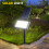 54LED Solar Light Solar Wall Lights pathway lighting Waterproof Outdoor Décor White 1