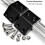 Heavy Duty Rail Brackets Holders Support Clamps with 8mm-Silver 4