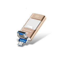 2026 Flash-Laufwerk kompatibel mit iPhone 128 GB/64 GB/32 GB, 4-in-1 USB-C-förmiger Speicherstick, Foto-Stick externer Speicherstick ko