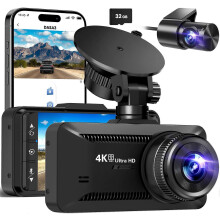 4K-Dashcam für Front- und Rückkamera mit WLAN, Dual-Kanal-Autokamera, Parkmodus, Nachtsicht, 32-GB-SD-Karte_M