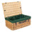 (Blue) 55cm Buff Willow Wicker Picnic Basket 1
