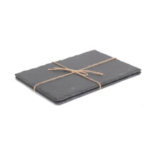 Set of 2 Drinks Large Rectangular Slate Placemats