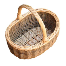 Mini Green Hollander Wicker Shopping Basket
