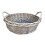 Large Round Antique Wash Display Wicker Tray 1