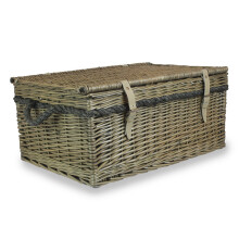 (Blue) 62cm Antique Wash Picnic Basket
