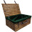 (Green) 56cm Double Steamed Wicker Picnic Basket 1