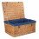 (Unlined) 72cm Double Steamed Rope Handled Wicker Trunk 2